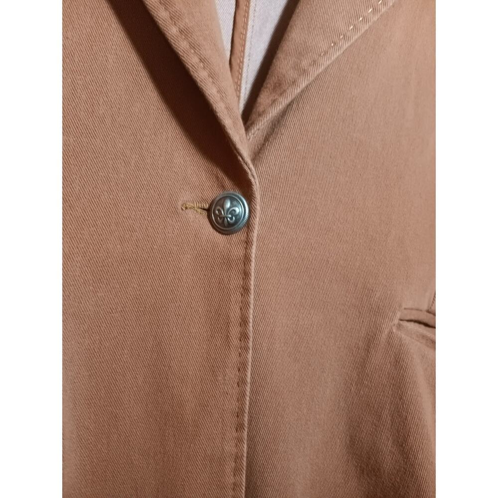 DG2 Diane Gilman Women’s XL Rust Orange Super Stretch Button Front Jacket - Picture 5 of 5